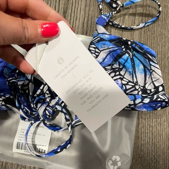 NWT Toluca Amina Bikini Top Waist Wrap Triangle Adonis Size M/L - Picture 5 of 7